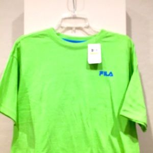FILA heather green cotton blend t-shirt size M